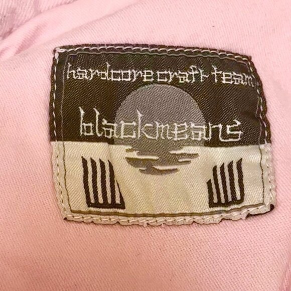 1017 ALYX 9SM X Blackmeans Pink Shredded Straight Leg Denim Jeans Mens Size 34 - Picture 9 of 11